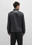 Dik Yaka Siyah Suni Deri Ceket 0110634-71379