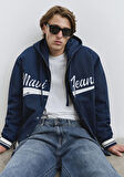 Mavi Jeans Baskılı Lacivert Kolej Ceket 0110624-89353