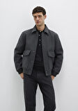 Yün Karışımlı Antrasit Ceket 0110658-80023
