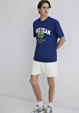 Mavi Tenis Logo Baskılı Mavi Tişört 0612705-70722