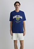 Mavi Tenis Logo Baskılı Mavi Tişört 0612705-70722
