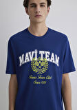 Mavi Tenis Logo Baskılı Mavi Tişört 0612705-70722