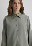 Lux Touch TENCEL TM Yeşil Lyocell Gömlek 1210890-71841