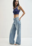Kimberly 90lar Gölgeli Açık Mavi Jean Pantolon 1010626-90566