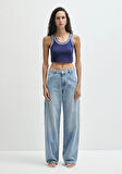 Kimberly 90lar Gölgeli Açık Mavi Jean Pantolon 1010626-90566