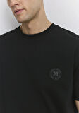 Mavi Patch Logo Baskılı Siyah Tişört 0612579-900