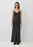 Siyah Tencel TM Lyocell Askılı Elbise 1310701-900
