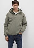 Kapüşonlu Yeşil Mont 0110617-85485