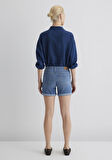 Pixie Casual Açık Mavi Jean Şort 1437090725