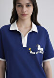 Snoopy Baskılı Lacivert Tişört 1613370-70722