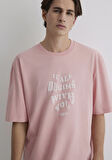 Sırt Baskılı Pembe Tişört 0612811-71019
