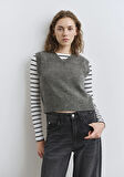 Yün Karışımlı Antrasit Süveter 1710711-87829