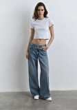 Windy Extra Loose Koyu Mavi Jean Pantolon 1012626-90559