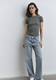 Wavy Extra Baggy Açık Mavi Jean Pantolon 1012646-90805