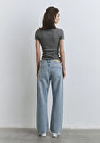 Wavy Extra Baggy Açık Mavi Jean Pantolon 1012646-90805