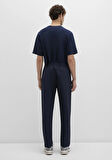 Lacivert Spandex Spor Pantolon 0010504-86623
