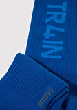 TR4IN Baskılı Mavi Soket Çorap 0911969-32213