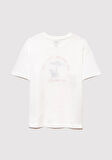 Baskılı Ekru Tişört 6610393-70057