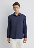 Lacivert Tencel TM Modal Gömlek 0211625-70490