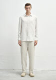 Bej Tencel TM Lyosel Gömlek 0211618-70321