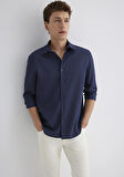 Lacivert Tencel TM Modal Gömlek 0211625-70490