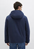 Kapüşonlu Lacivert Mont 0110667-80872