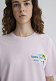 Sırt Baskılı Pembe Tişört 1613527-87110
