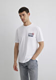 Baskılı Beyaz Tişört 0612998-620