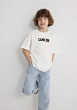 Baskılı Ekru Tişört 6610354-70057