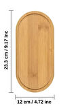 Mithra Life Bambu Oval Sunum Servis Tepsisi Tabağı Yağdanlık Sabunluk Altlığı MIT1223