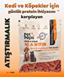 Kedi ve Köpekler için %100 doğal Aç-Bitir Mama - Dondurularak Kurutulmuş 10 gr Tavuk Yürek