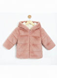 İçi Ve Dışı Polarlı Su Ve Rüzgar Geçirmez Kapüşonlu Kız Çocuk Mont 2-6 Yaş 50411