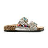 Kadın Terlik 25Y102-2 BY Guja Beyaz