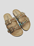GUJA 25Y102-5 KADIN TAŞLI TERLİK CAMEL