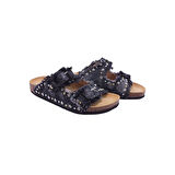 Zımbalı Taşlı mantar terlik ( kalıbı 1 numara küçüktür )