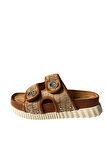 GUJA 25Y178 KADIN KALIN TABAN ORTOPEDİ TERLİK CAMEL