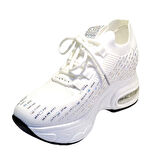 Guja 25y300-20 Kadın Taşlı Gizli Ökçeli Sneaker Ayakkabı Beyaz