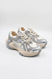 Guja İthal Seri Kadın Sneaker Spor Ayakkabı GJ366 - Gri - 36