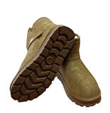 Guja 25k432 Kadın Simli Toka Detaylı Slim - On Peluşlu Bot Camel