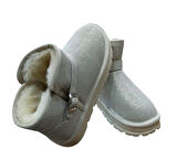 Guja 25k432 Kadın Simli Toka Detaylı Slim - On Peluşlu Bot Bej