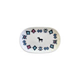 Porser Porselen Hitit Oval Kayık Tabak Takımı 20x13cm 6 Parça TVL6OKYPRS1229