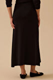 Seçil Kadın Düz Kesim Triko Etek 1013 Siyah