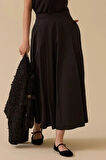 Kadın Cepli Kloş Etek - Siyah | 38