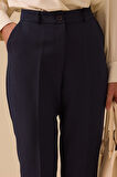 Seçil Kadın Cepli Bilek Boy Klasik Pantolon 0043 Lacivert