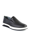 Deriholl Siyah Erkek Hakiki Deri Casual Comfort Ayakkabı