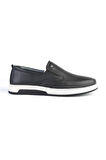 Deriholl Siyah Erkek Hakiki Deri Casual Comfort Ayakkabı