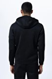 Kapüşonlu Fermuarlı Sweat | L