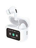 Logia Touch Screen LED Ekranlı Bluetooth Kulaklık Beyaz 