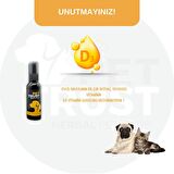 PetTrust Herbal Pet Care Kedi ve Köpekler için Organik Vitamin-D Takviyesi 40ml