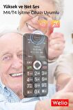 Welio Wkey T100 Tuşlu Kamerasız Asker/Yaşlı Cep Telefonu